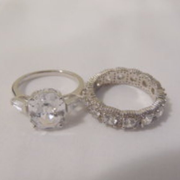 Radiance by Absolute Simulated Diamond & Eternity Band Ring Size 8 - Picture 4 of 9